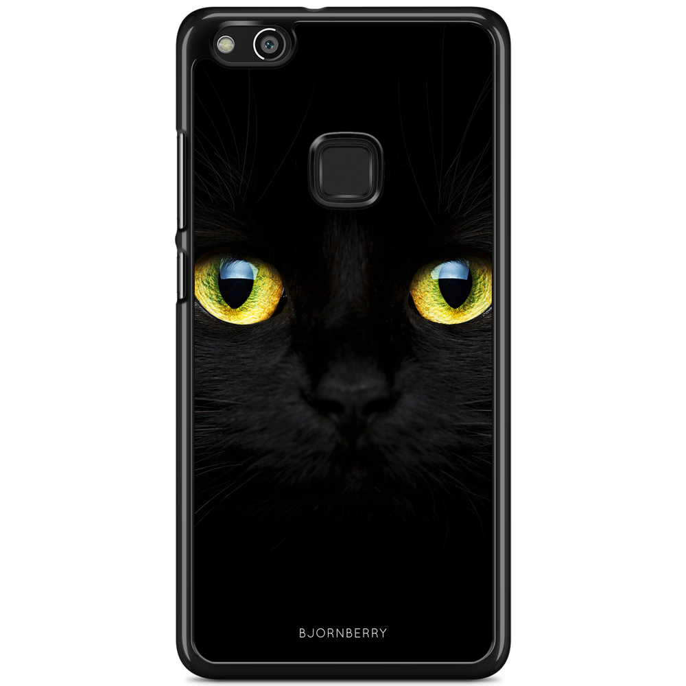 Huawei P10 Lite Case - Black Cat Close Up