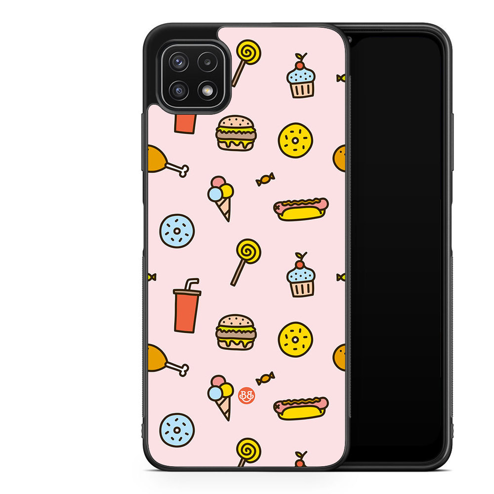 Samsung Galaxy A22 5G Case - Junk food Pattern