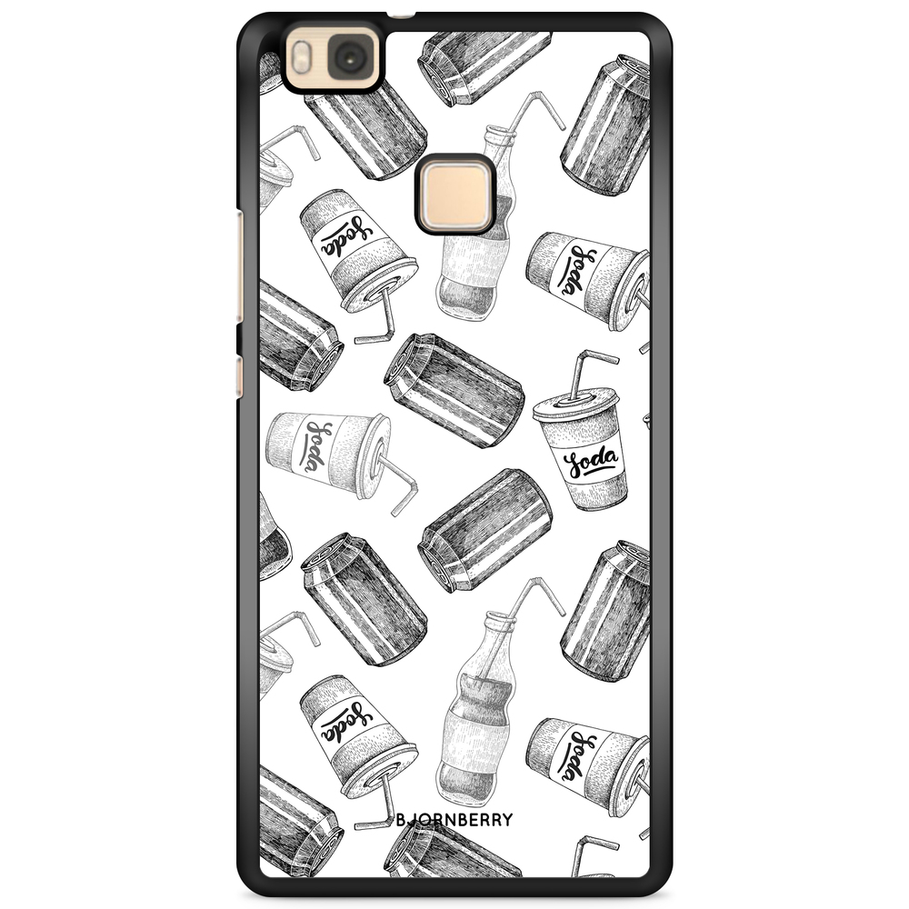 Huawei P9 Lite Case - Soda Black & White