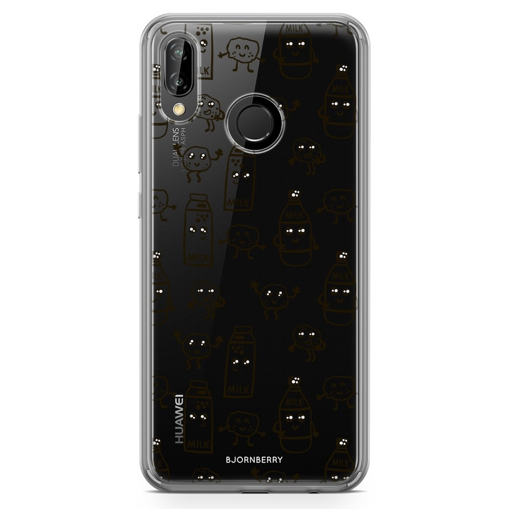Huawei P20 Lite Fashion Skal - Mjölk & Kakor