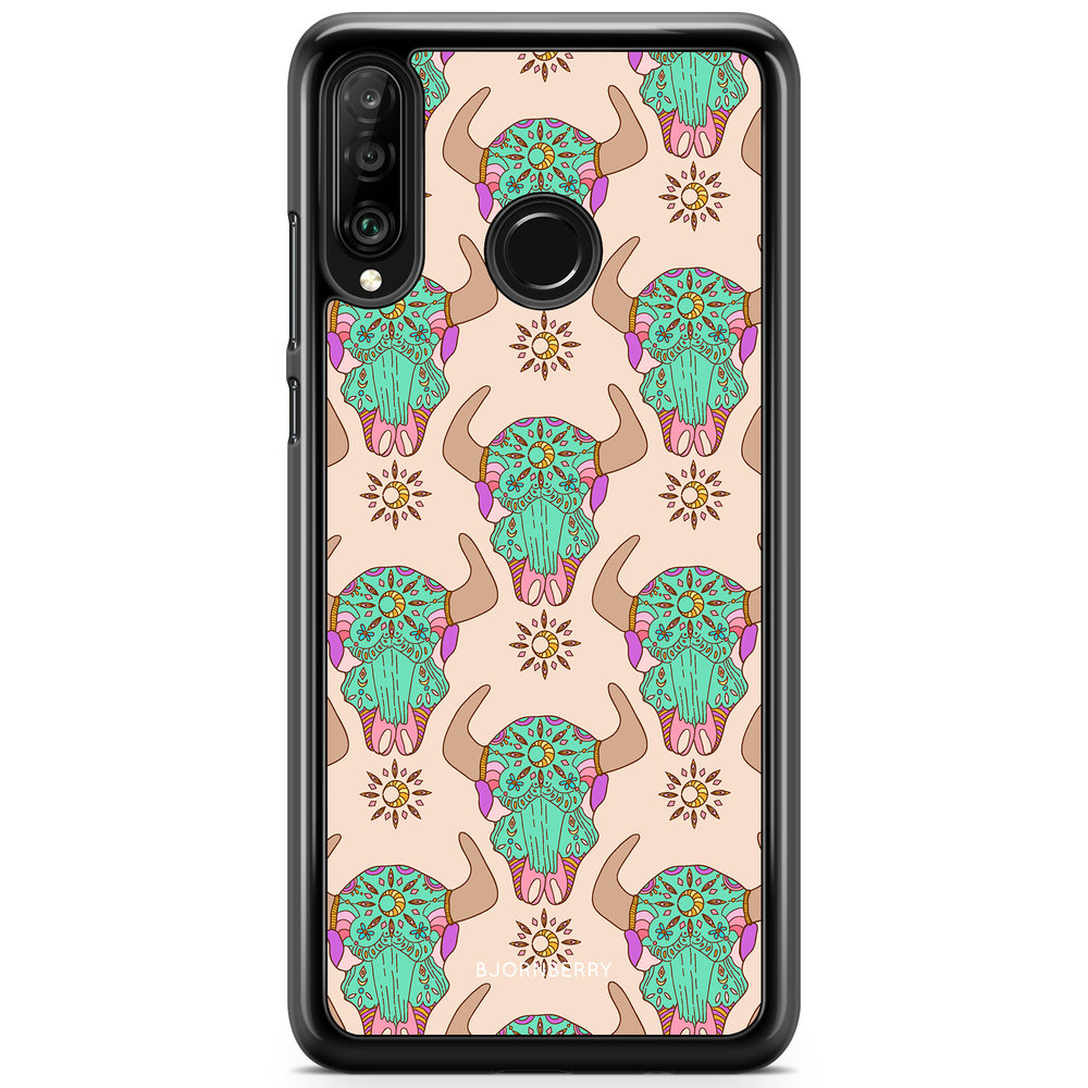 Huawei P30 Lite Case - Beautiful Skulls
