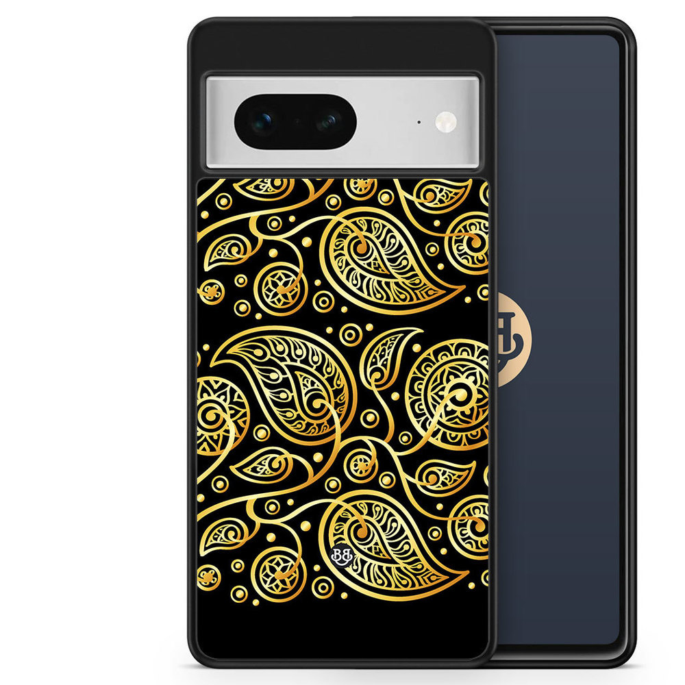 Google Pixel 7 Case - Gold Flowers