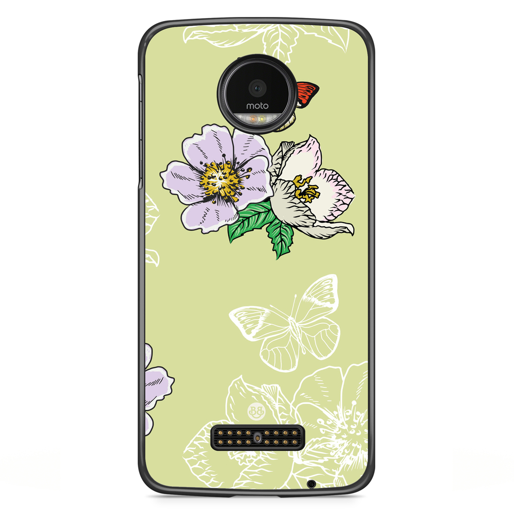 Motorola Moto Z Skal - Fjärilsblomma