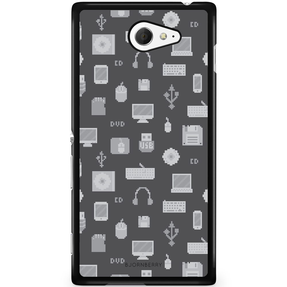 Sony Xperia M2 Aqua Case - Pixel Art Computer