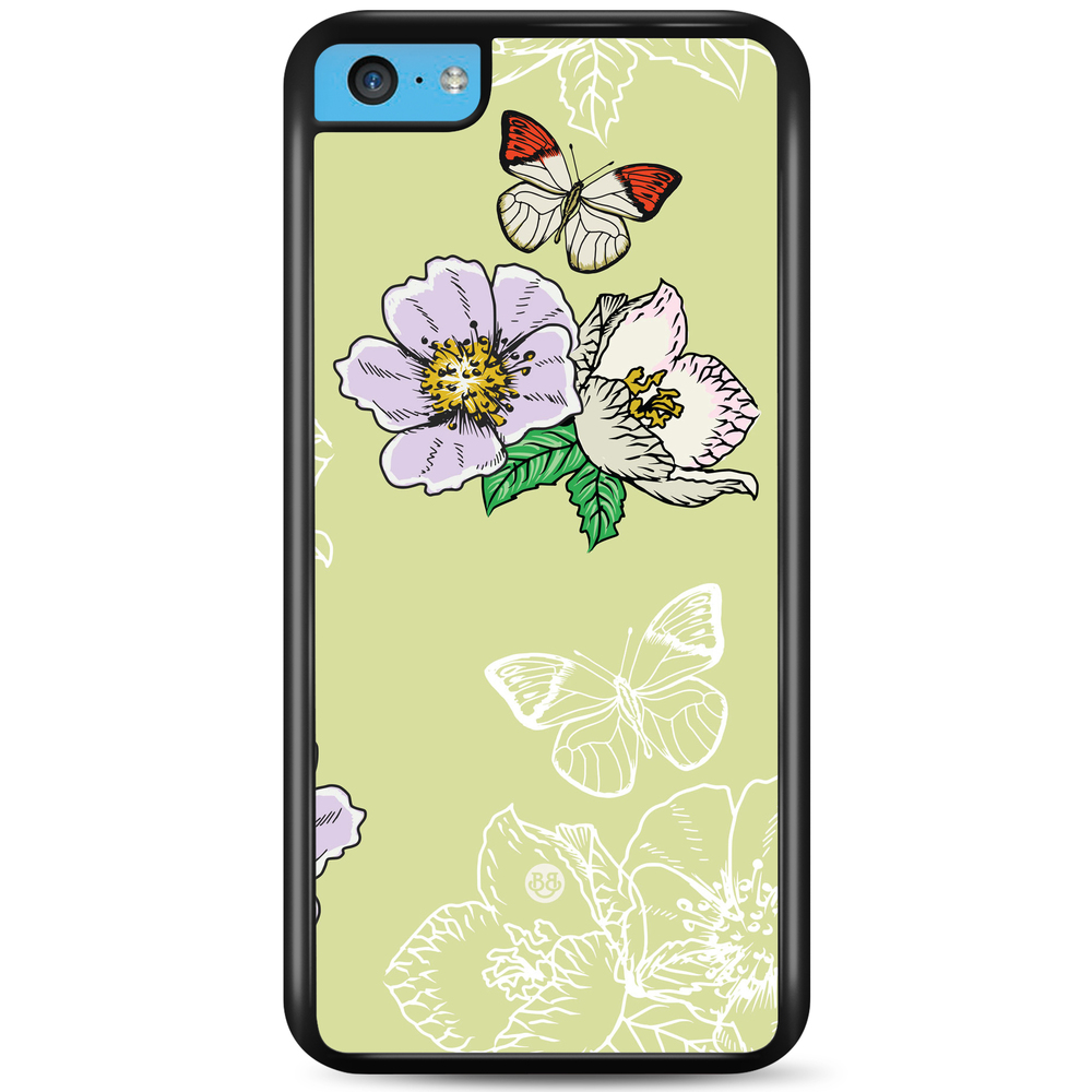 iPhone 5C Case - Butterfly Flower