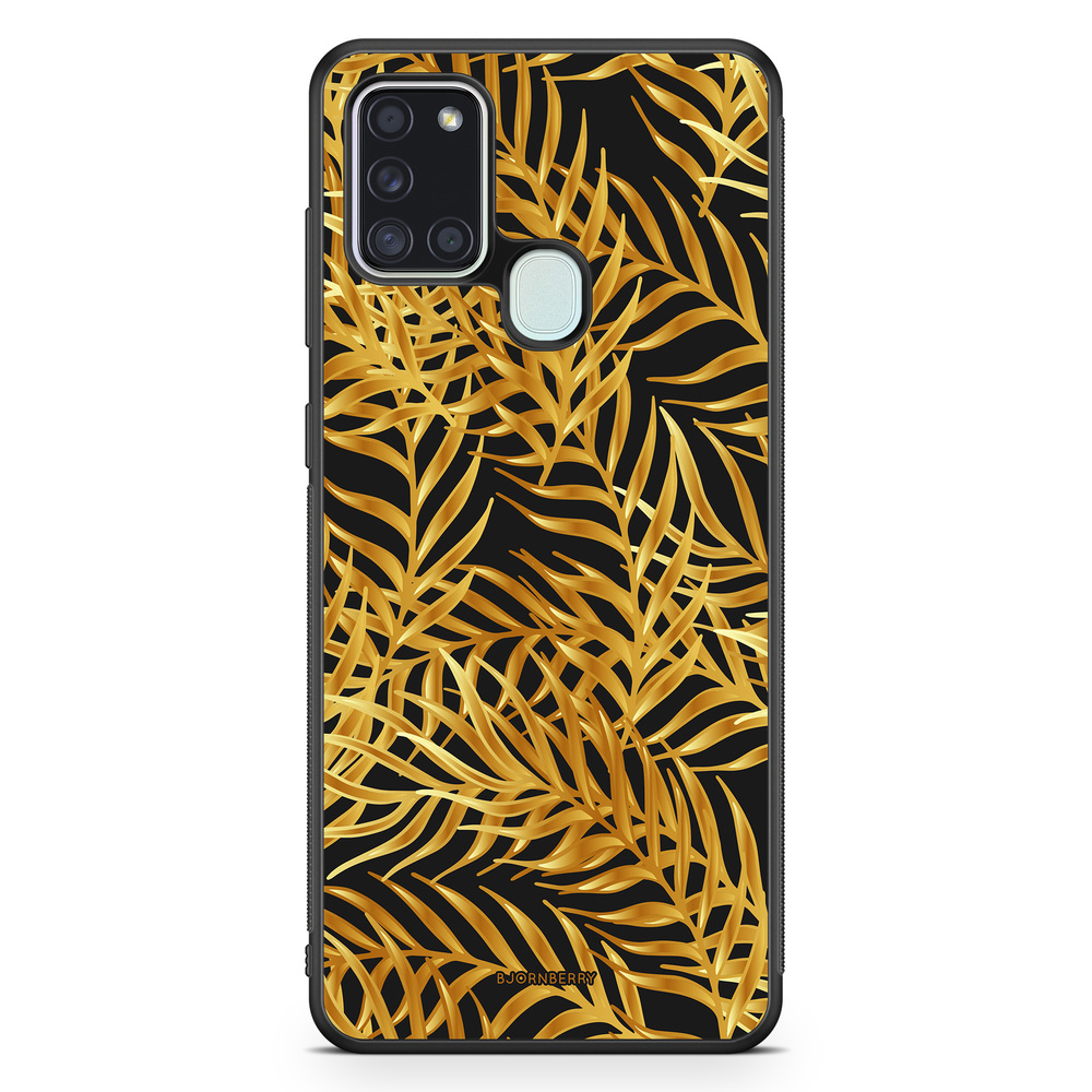 Samsung Galaxy A21s Case - Gold Palm