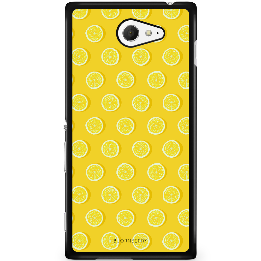 Sony Xperia M2 Aqua Case - Lemon Pattern