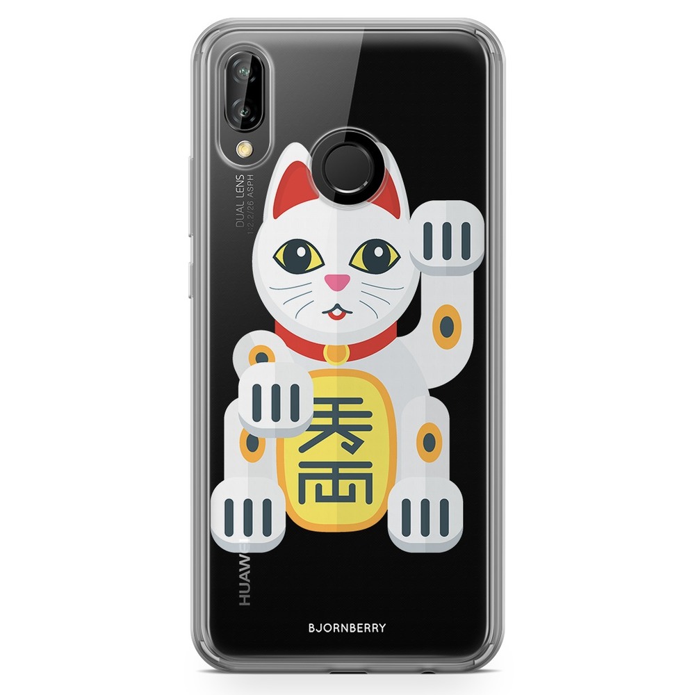 Huawei P20 Lite Fashion Skal - Lucky Cat