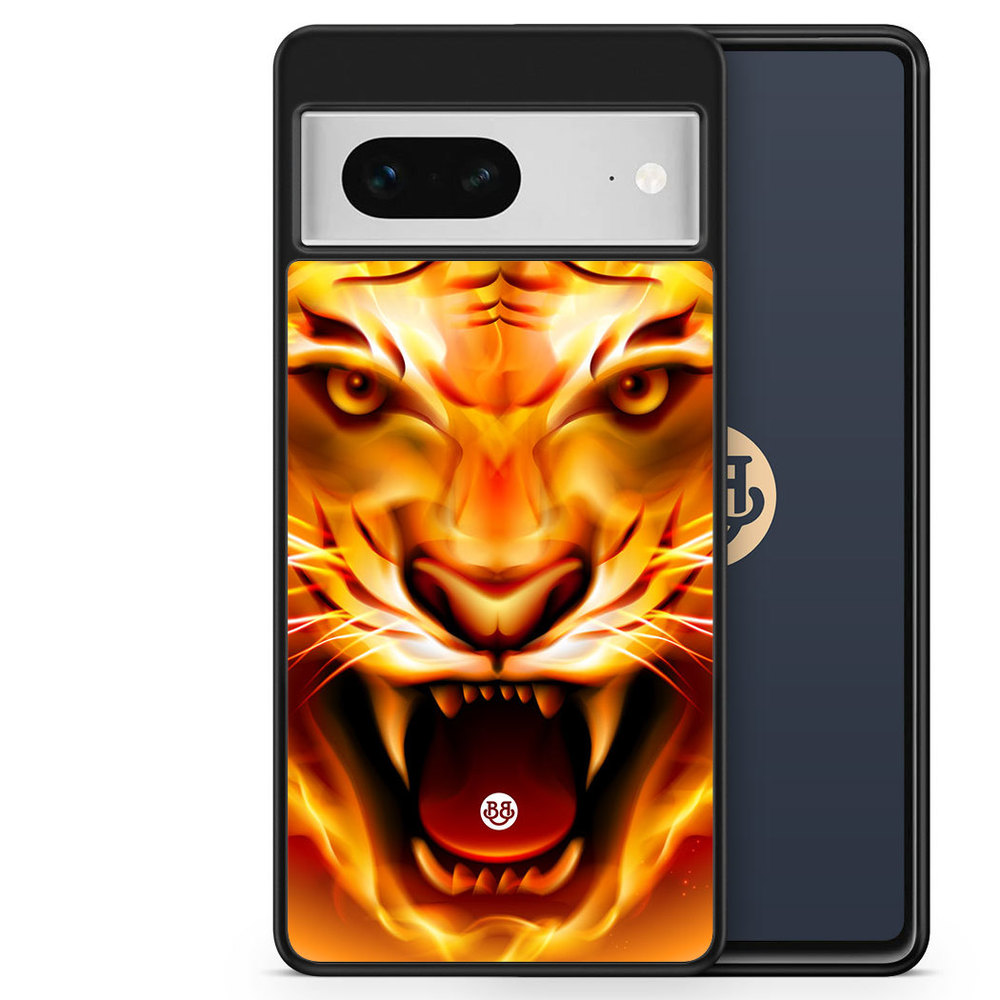 Google Pixel 7 Case - Flames Tiger