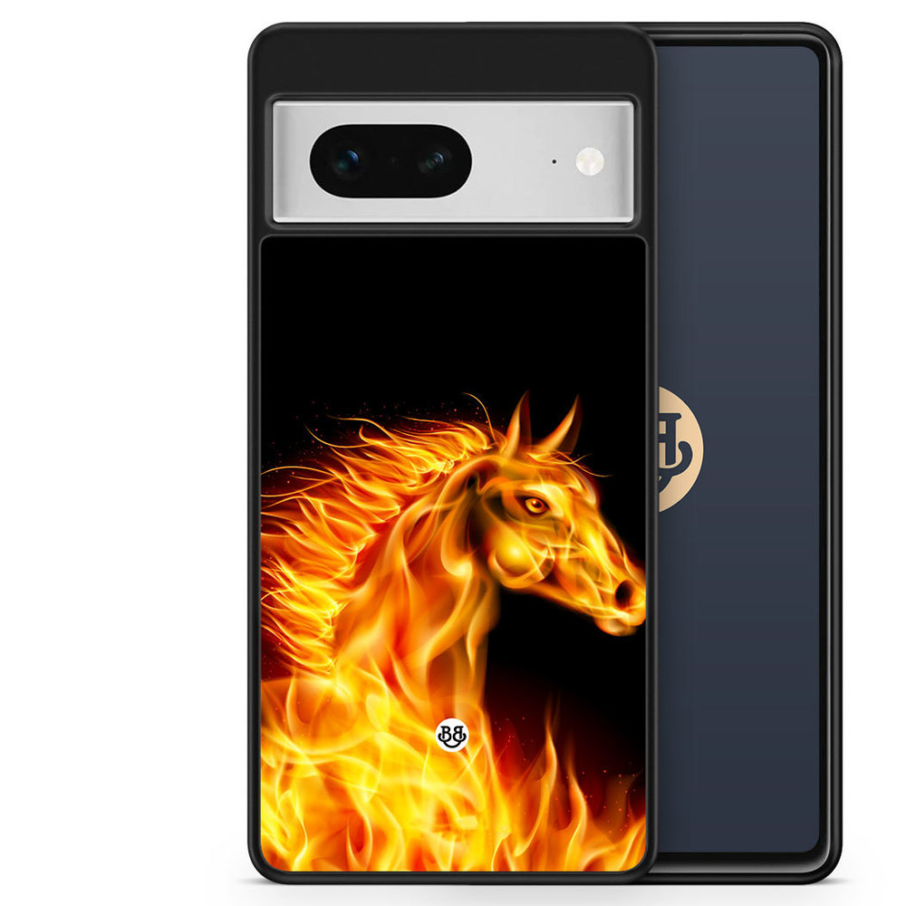 Google Pixel 7 Case - Flames Horse