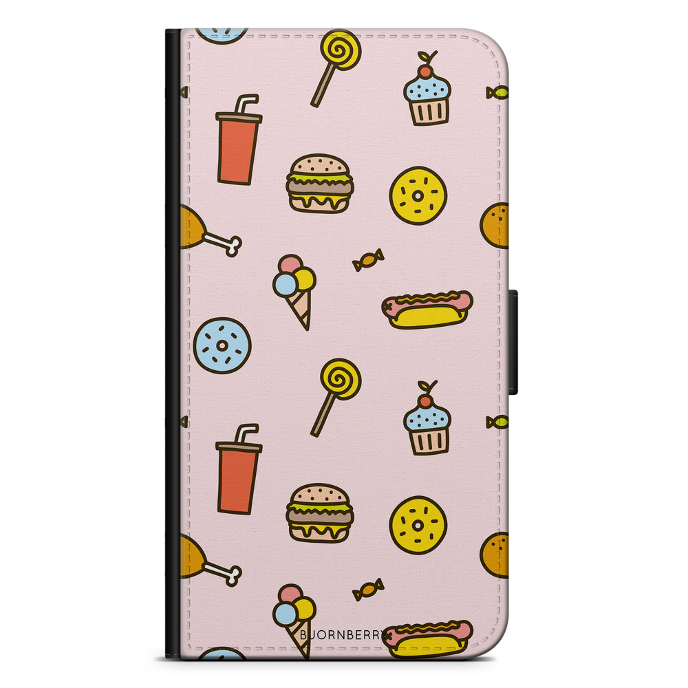 OnePlus Nord CE 5G Wallet Case - Junk Food Pattern