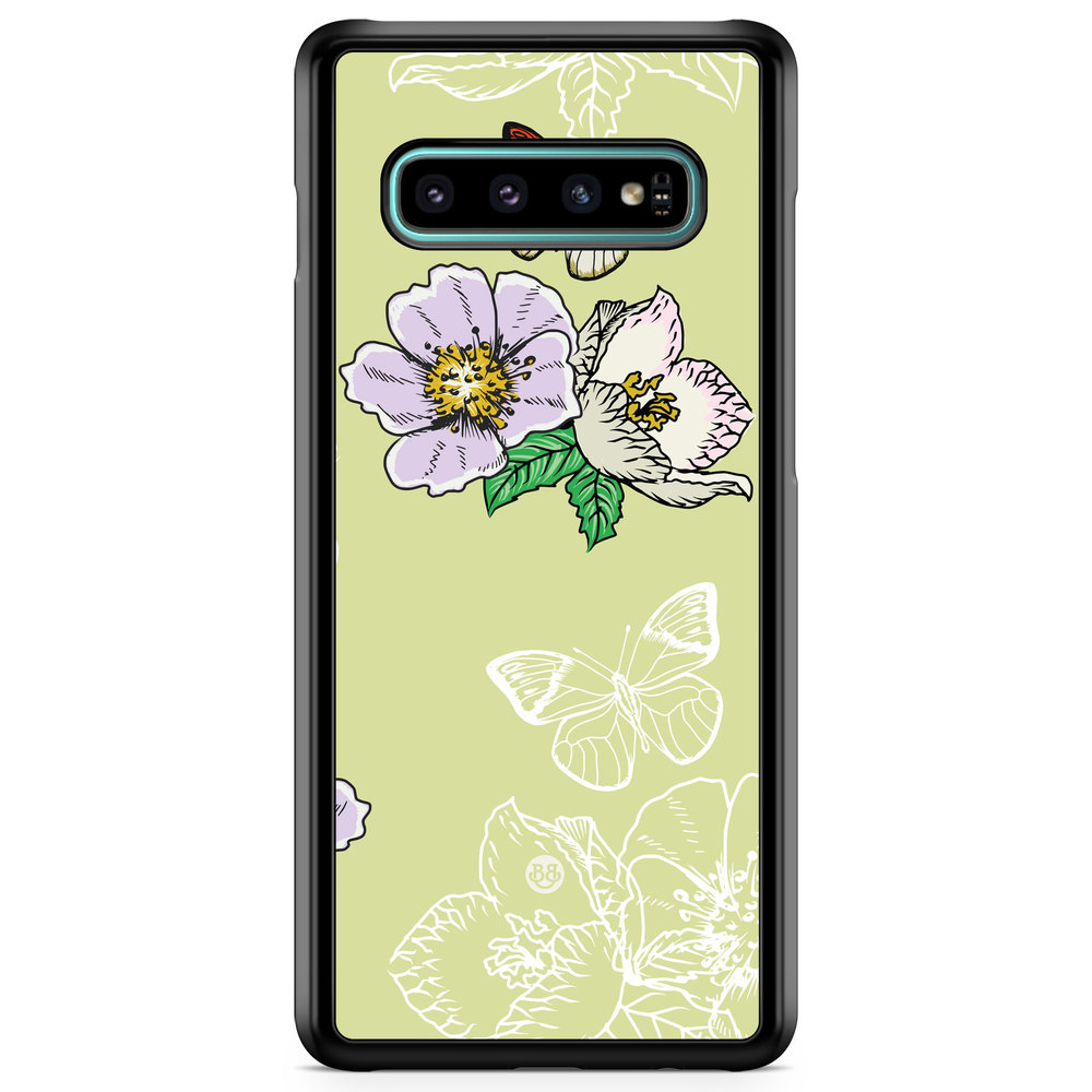 Samsung Galaxy S10 Case - Butterfly Flower