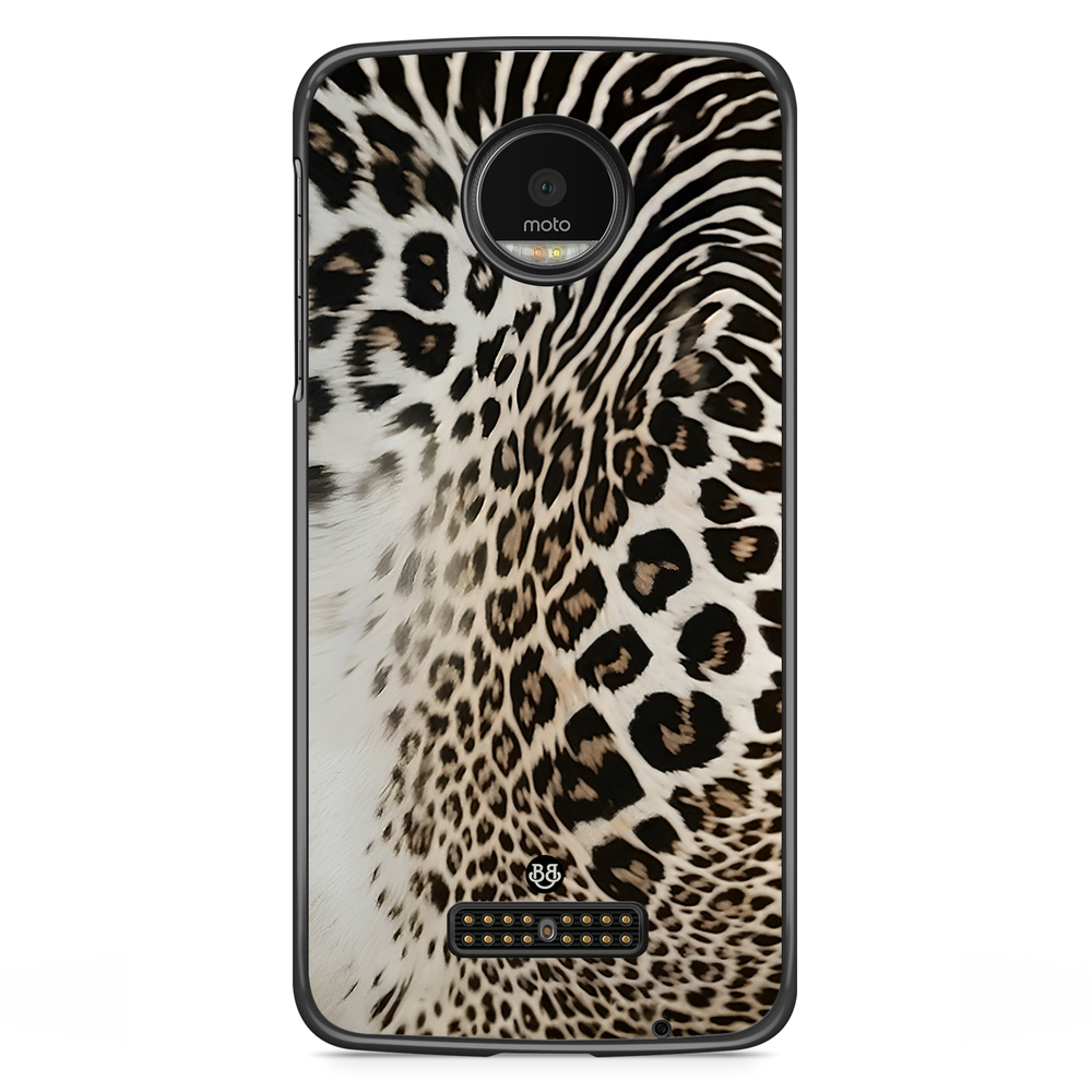 Moto Z2 Play Case - WILD BLOOM - Leopard Fade