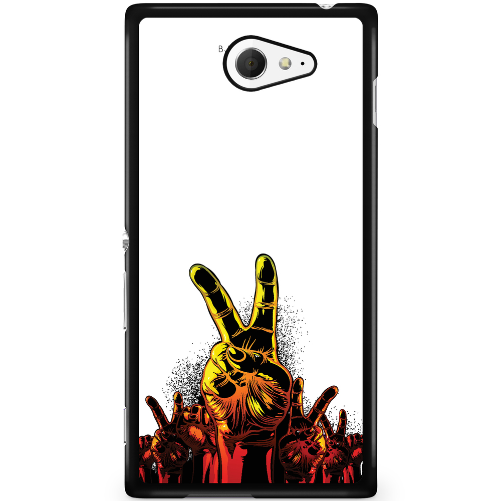 Sony Xperia M2 Aqua Case - Peace Hands