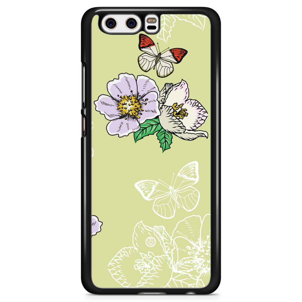 Huawei P10 Plus Case - Butterfly Flower