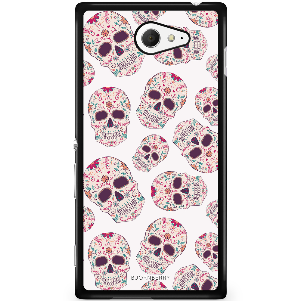 Sony Xperia M2 Aqua Case - Calavera Skulls
