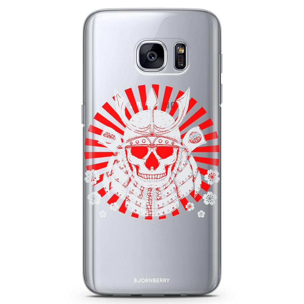 Samsung Galaxy S7 Edge TPU Case - Samurai Skull