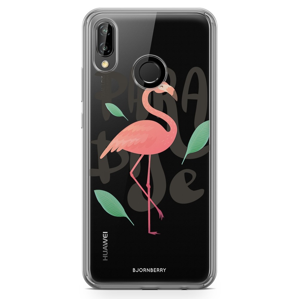 Huawei P20 Lite Fashion Case - Paradise Flamingo
