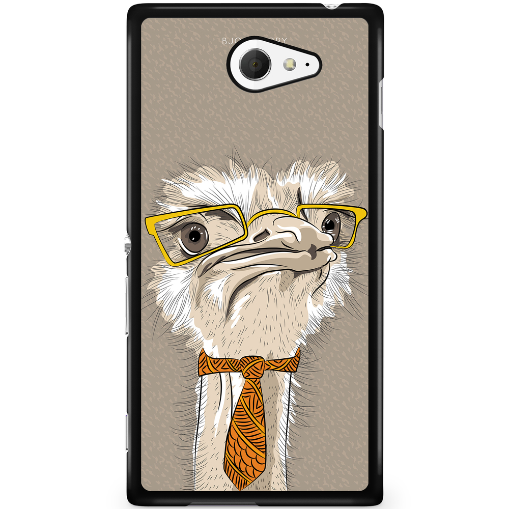 Sony Xperia M2 Aqua Case - Hipster Ostrich