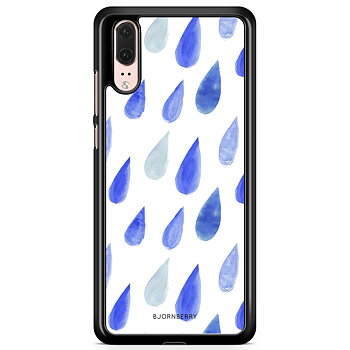 Huawei P20 Skal - Regndroppar