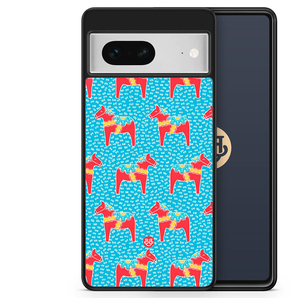 Google Pixel 7 Case - Dala horse Pattern