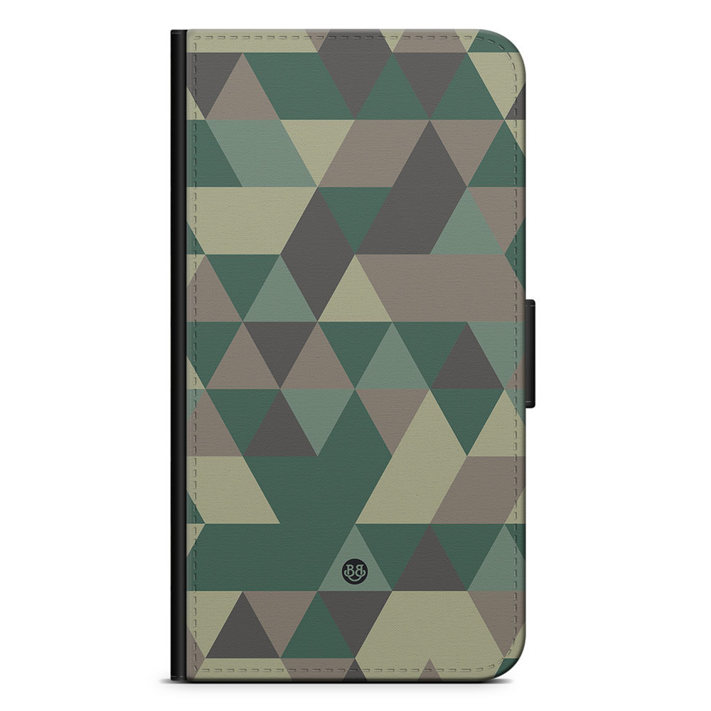 Motorola Moto E40 Wallet Case - Camo Triangle