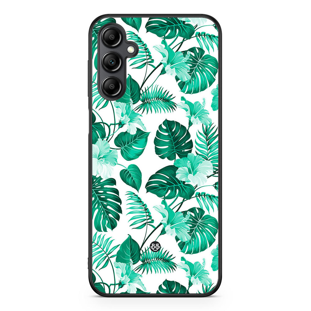 Samsung Galaxy A14 4G/5G Case - Turquoise Flowers