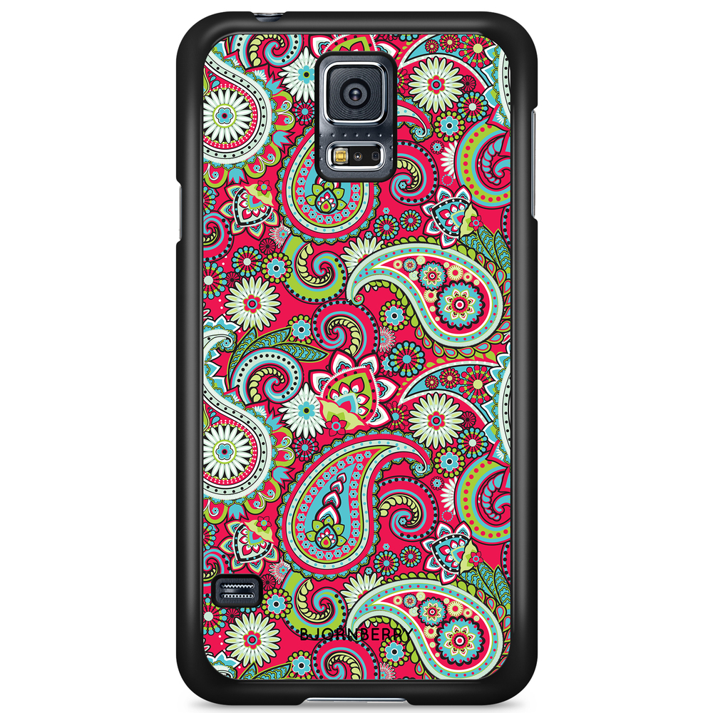 Samsung Galaxy S5/S5 NEO Case - Red Paisley