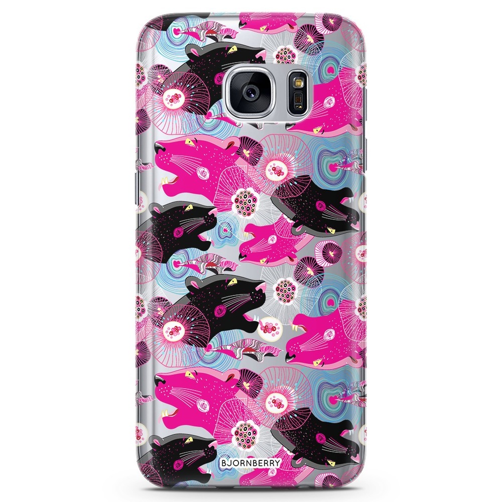 Samsung Galaxy S7 Edge TPU Case - Panther Pattern