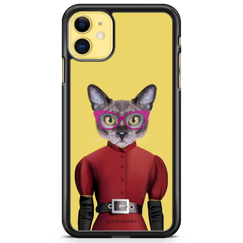 iPhone 11 Case - Hipster Cat