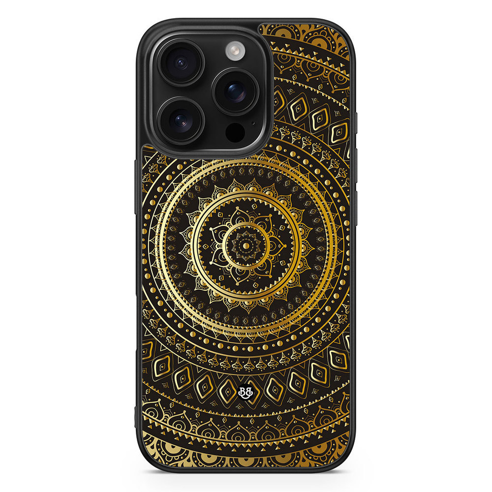 iPhone 16 Pro Case - Gold Mandala