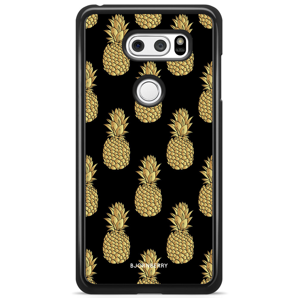 LG V30 Case - Gold Pineapples