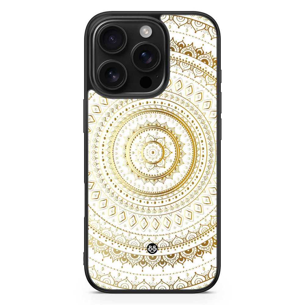 iPhone 16 Pro Case - Gold Mandala