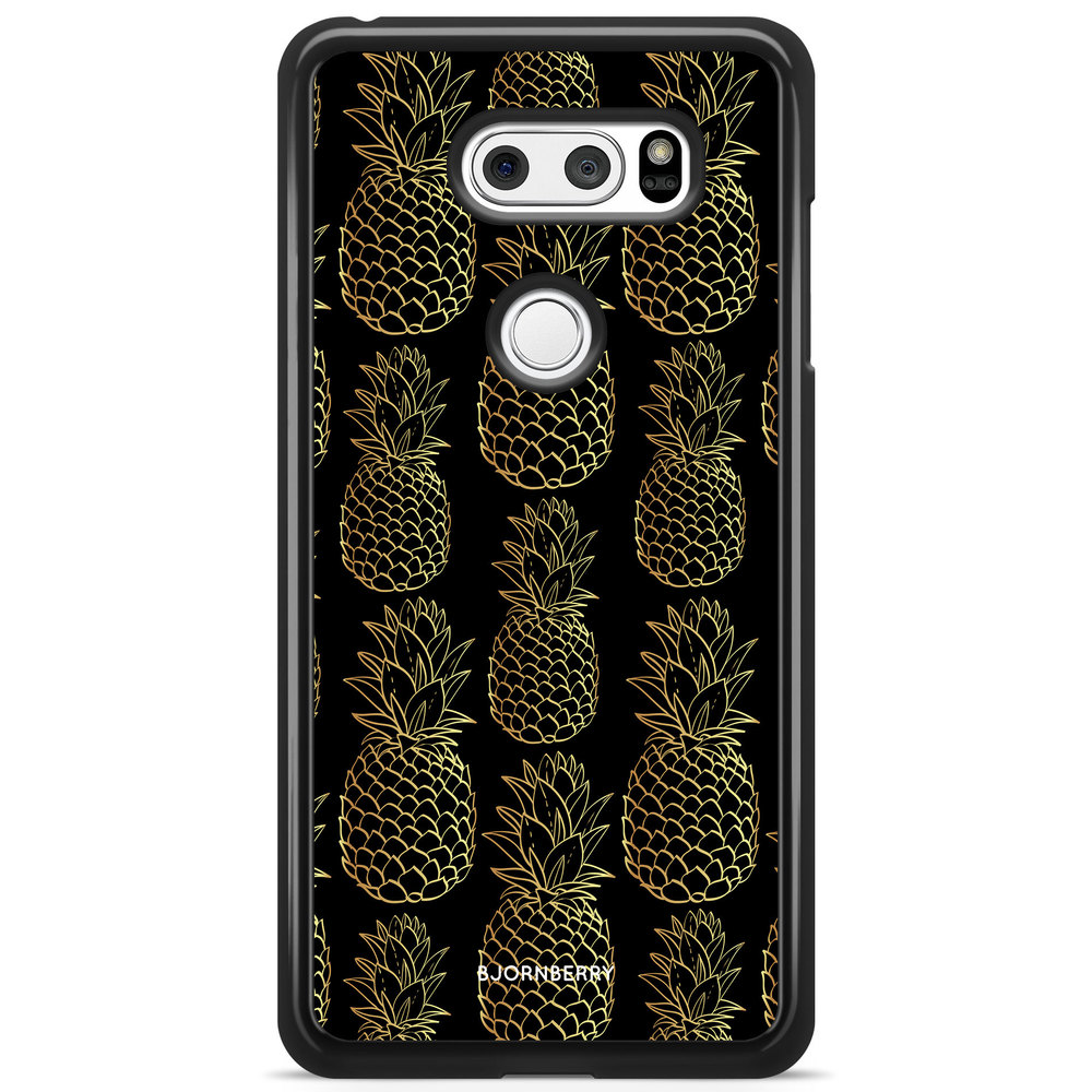 LG V30 Case - Gold Pineapples