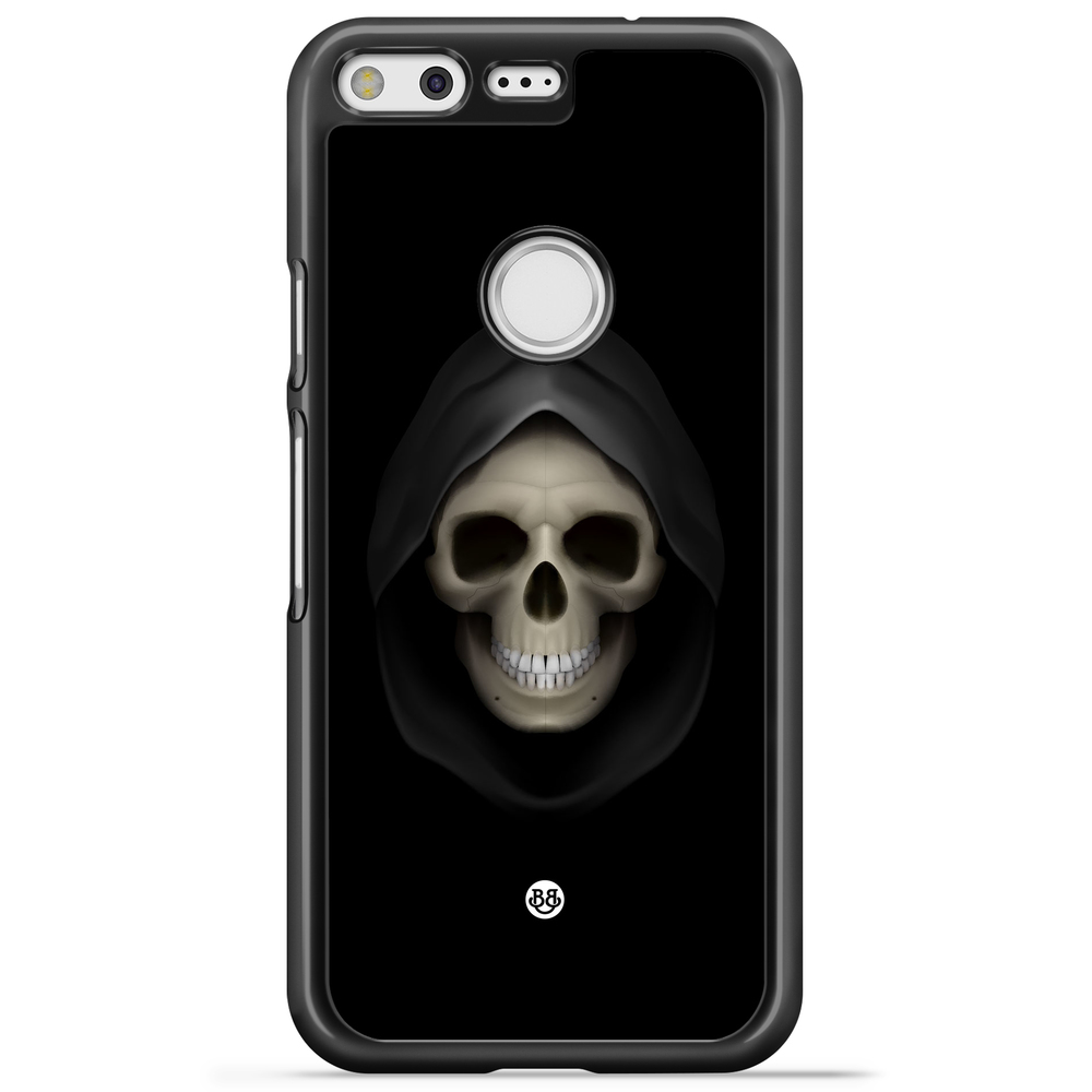 Google Pixel Case - Svart Dödskalle
