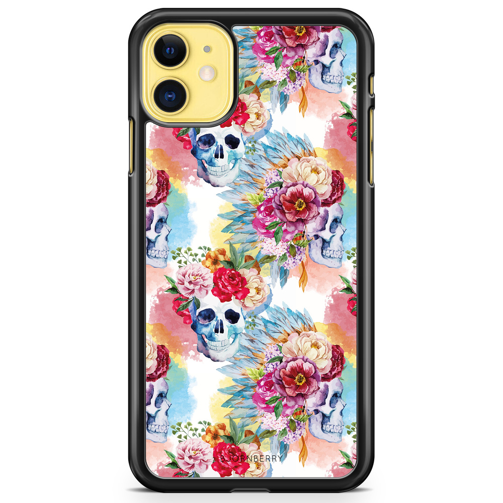 iPhone 11 Case - Skulls And Flowers
