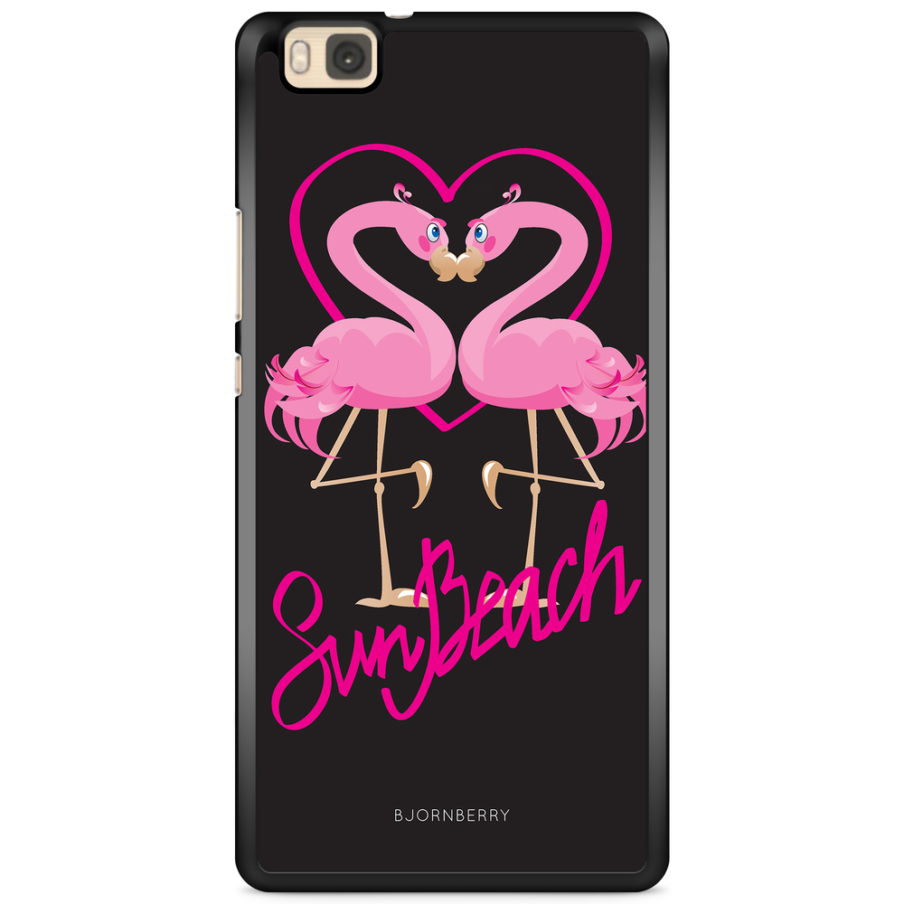 Huawei P8 Lite Case - Sun Beach Flamingo