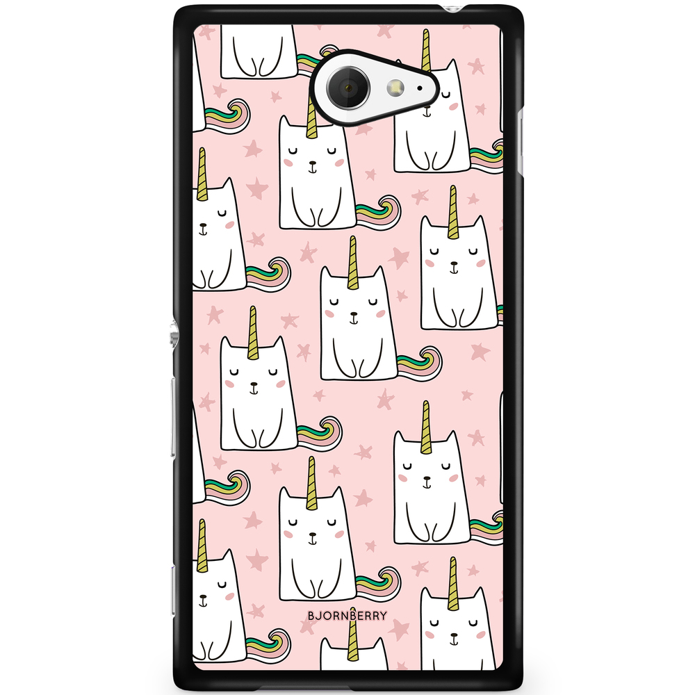 Sony Xperia M2 Aqua Case - Cat Unicorn