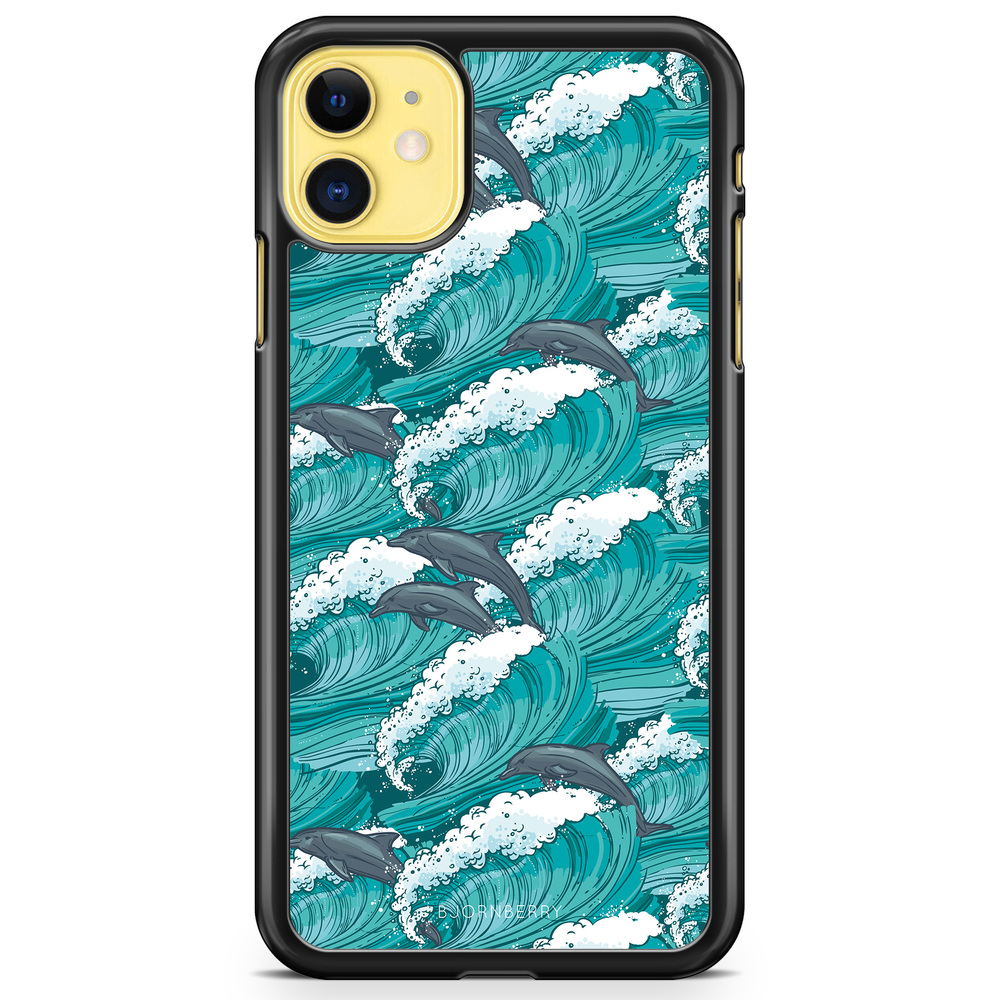 iPhone 11 Case - Waves And Dolphins