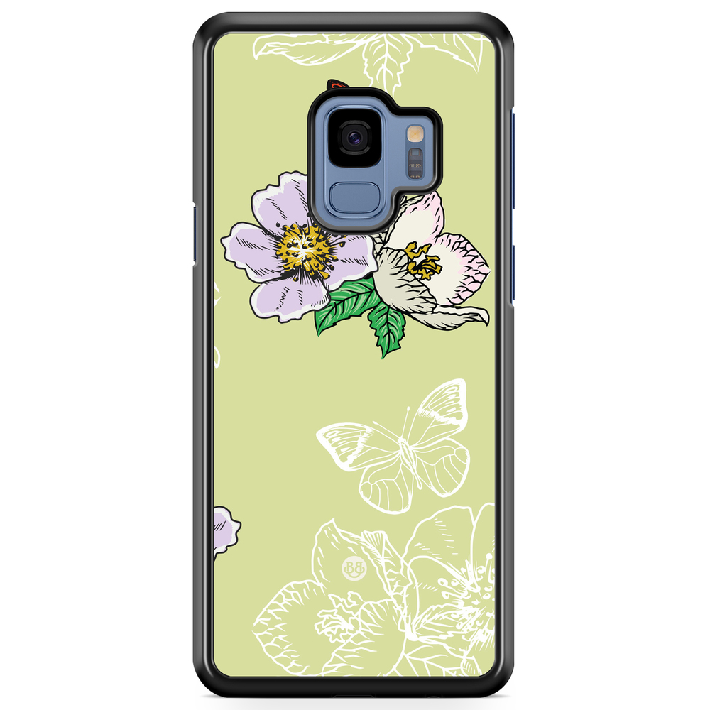 Samsung Galaxy S9 Case - Butterfly Flower