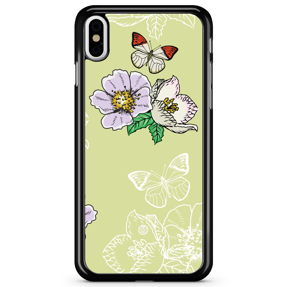 iPhone X / XS Case - Butterfly Flower
