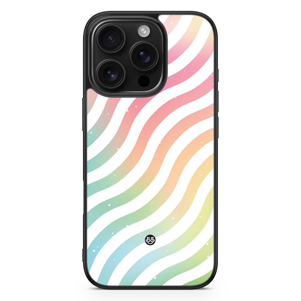 iPhone 16 Pro Case - Wavy Rainbow