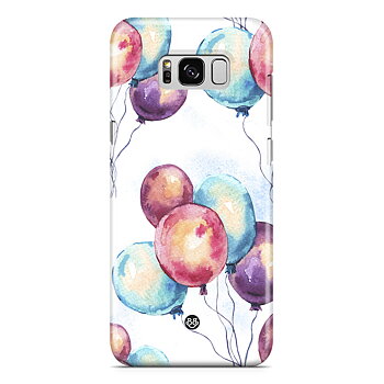 Samsung Galaxy S8 Plus Premium Skal - Watercolor Balloons