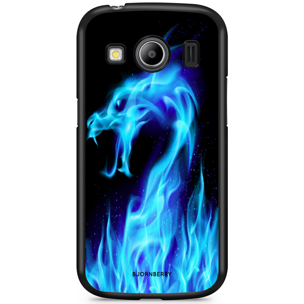 Samsung Galaxy Ace 4 Case - Blue Flames Dragon