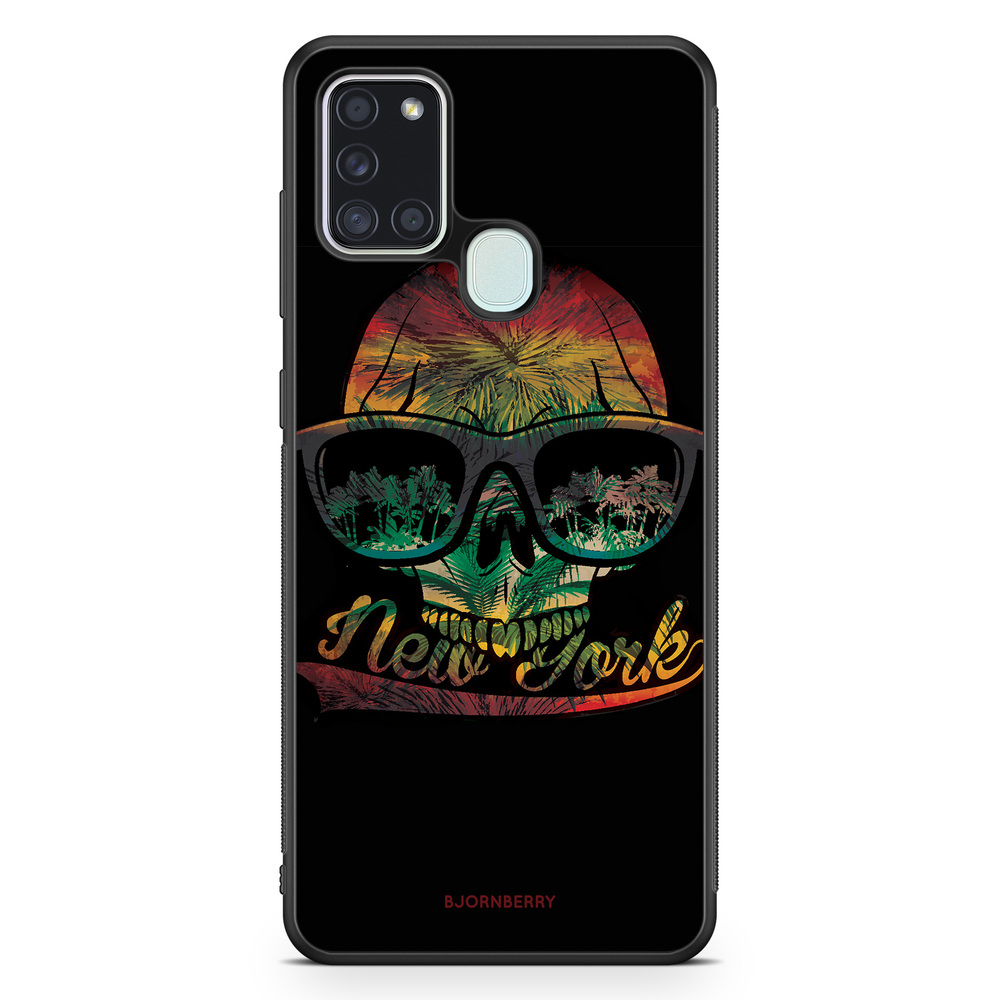Samsung Galaxy A21s Case - New York Skull