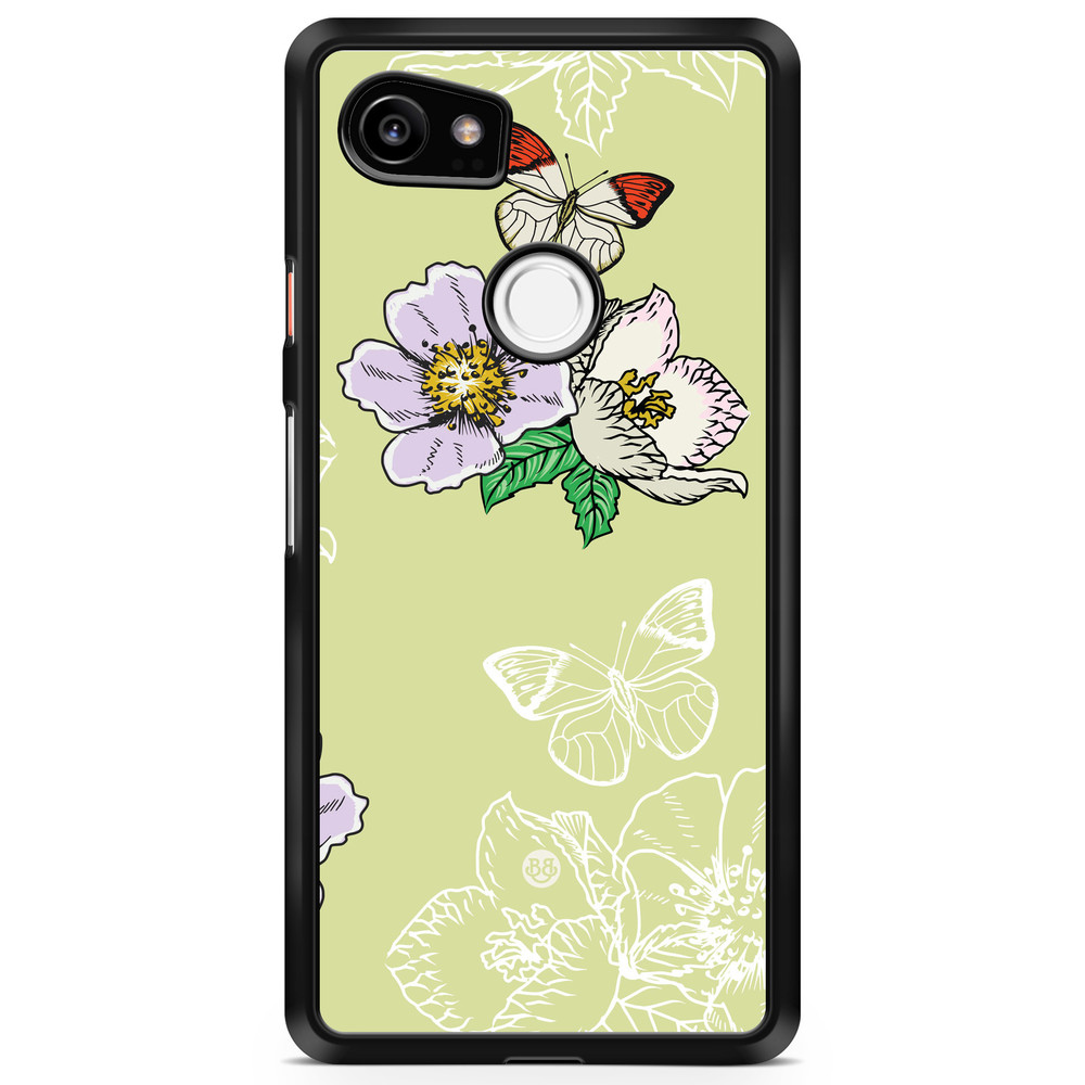 Google Pixel 2 XL Case - Butterfly Flower