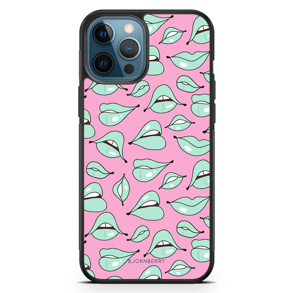 iPhone 12 Pro Case - Green Lips