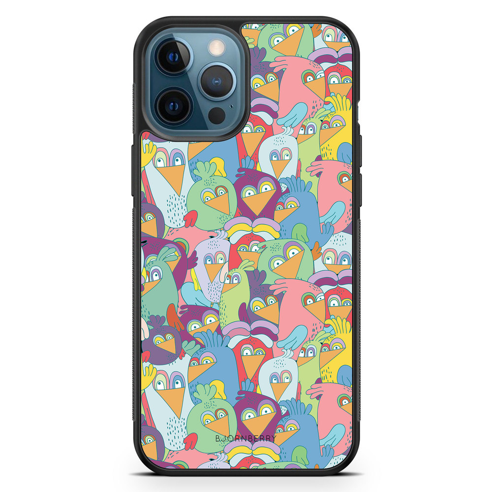 iPhone 12 Pro Case - Cartoon Birds