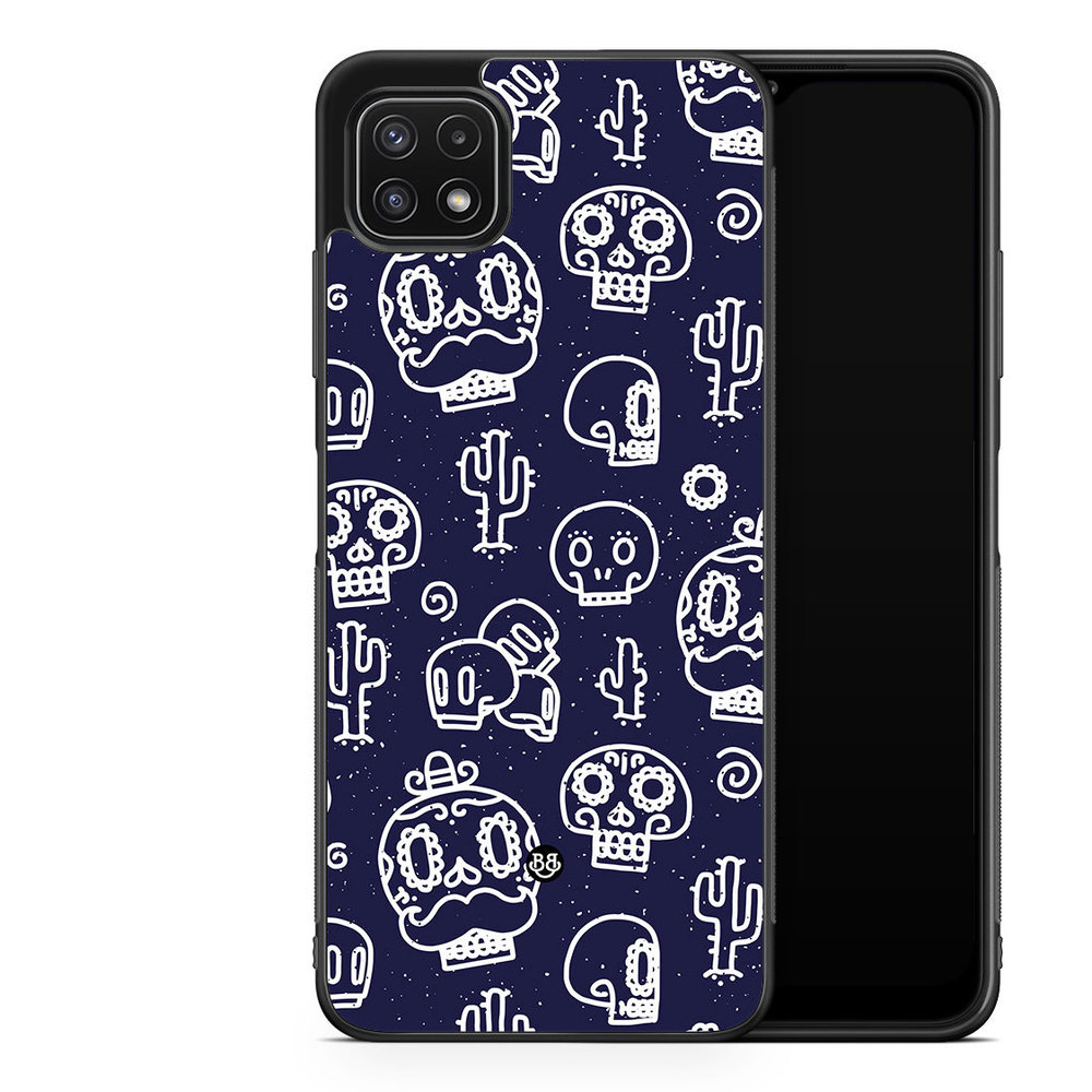 Samsung Galaxy A22 5G Case - Oldschool Skulls