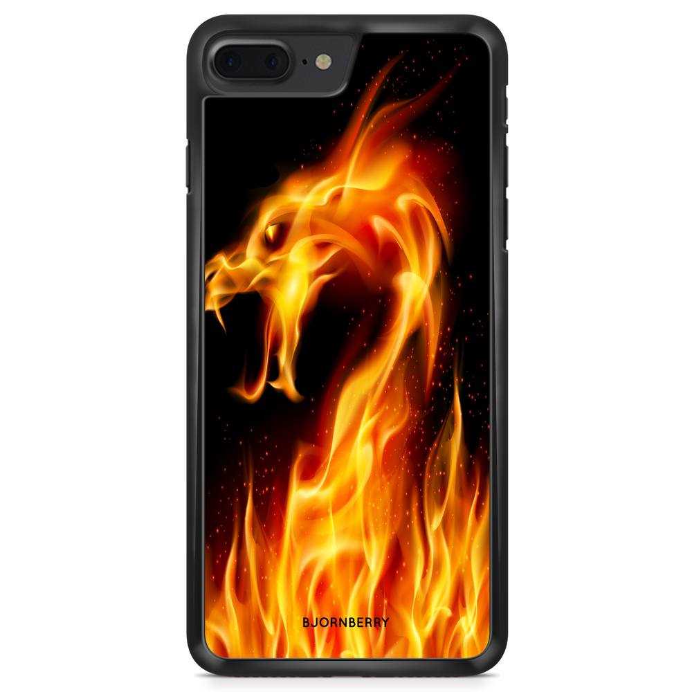 iPhone 8 Plus Case - Flames Dragon